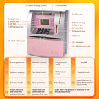 Pink Digital ATM Savings Bank for Kids - Electronic Piggy Bank with PIN & Card for Real Money