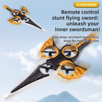 L36 Remote Control Flying Stunt Sword with LED Lights, 360° Flips & 2 Batteries