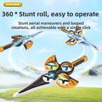 L36 Remote Control Flying Stunt Sword with LED Lights, 360° Flips & 2 Batteries