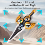 L36 Remote Control Flying Stunt Sword with LED Lights, 360° Flips & 2 Batteries