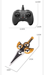 L36 Remote Control Flying Stunt Sword with LED Lights, 360° Flips & 2 Batteries