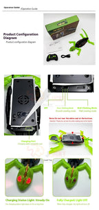RC Wall Climbing Gecko Toy Anti-Gravity Remote Control Lizard with LED Eyes 360 Stunt Rotation Rechargeable Animal Gift for Kids