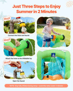Inflatable Bounce House, 3.4 x 3.74 x 2.13 m Inflatable House.
