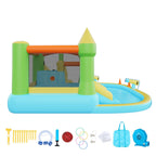 Inflatable Bounce Castle, 3.82 x 3.98 x 1.97m Inflatable Castle with Splash Pool.