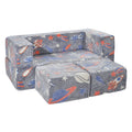 VEVOR Modular Kids Play Couch 4Pcs DIY Glow in the Dark Toddler Chair Grey