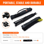 VEVOR 17ft Height-Adjustable Badminton, Volleyball, Pickleball & Tennis Net with Stand & Carry Bag