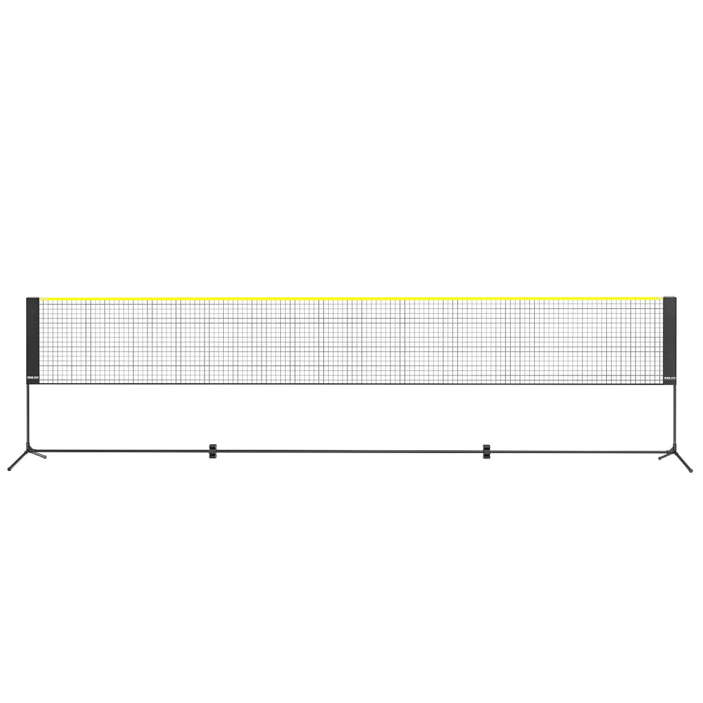 VEVOR Badminton Net, Height Adjustable Volleyball Net, 17ft Wide Foldable Pickleball Net, Portable Easy Setup Tennis Net Set with Poles, Stand and Carry Bag, for Kids Backyard Game Indoor Outdoor Use