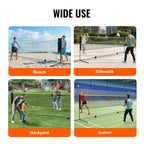 VEVOR 6.09m/20ft Badminton Net Set Outdoor Portable Volleyball Pickleball Tennis Net