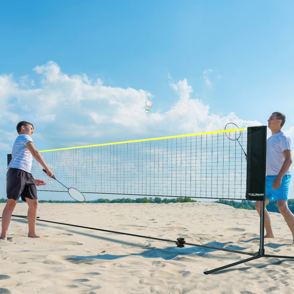 VEVOR 6.09m/20ft Badminton Net Set Outdoor Portable Volleyball Pickleball Tennis Net