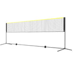 VEVOR 6.09m/20ft Badminton Net Set Outdoor Portable Volleyball Pickleball Tennis Net