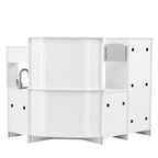 VEVOR Kitchen Playset Kids Pretend Cooking Play Toy 24 Piece Accessories White.