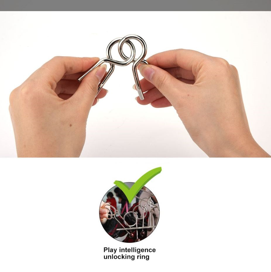 Wire Puzzle Set 20 Pack Metal IQ Brain Training Toys